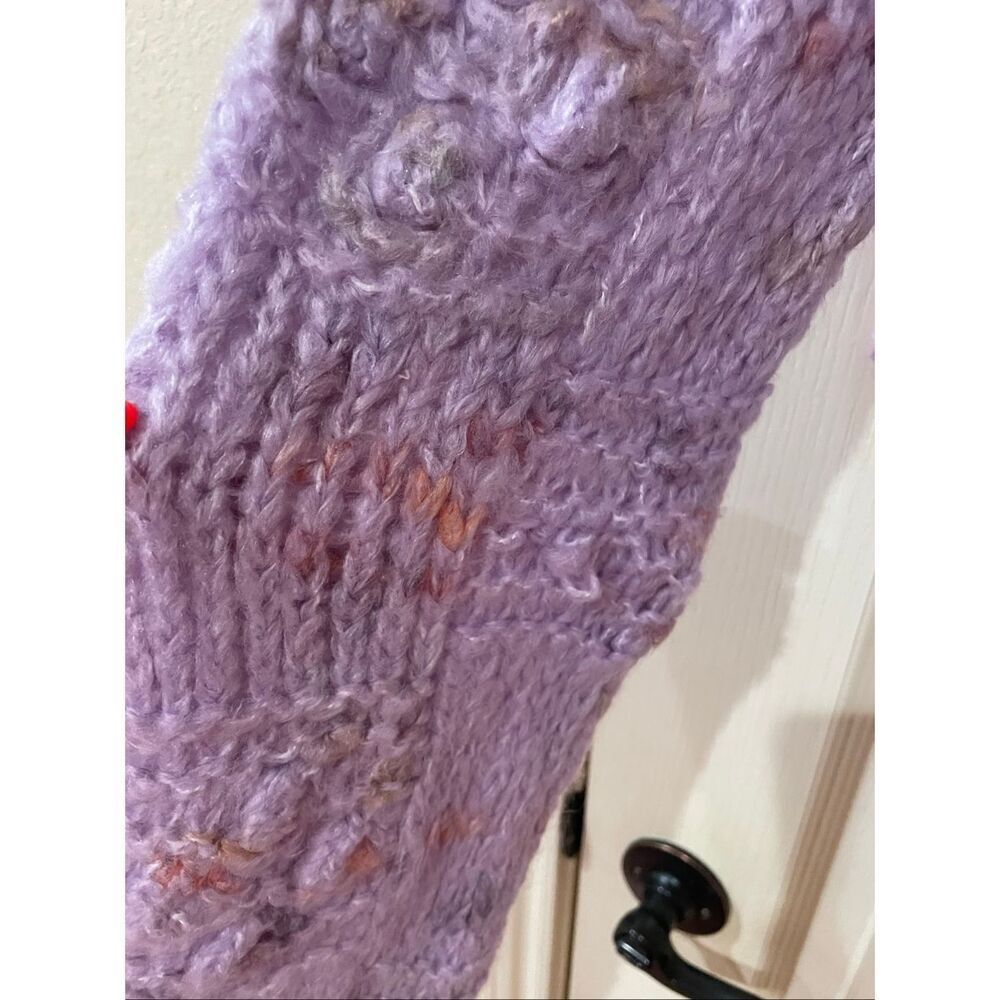 Free People Sunset Cloud Pullover Sweater Violet Glow Combo color Small NWT - Picture 6 of 10